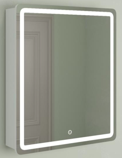 Зеркало Лайт 01 с LED 70х70 МДФ
